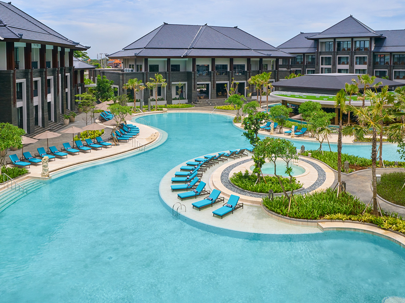 Marriott's Bali Nusa Dua Gardens Exterior. Marriott's Bali Nusa Dua Gardens is located in Nusa Dua, Bali Indonesia.